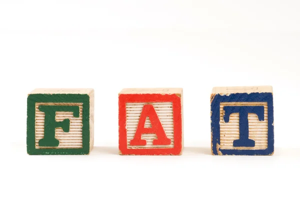The Word "Fat" — Stock Photo, Image