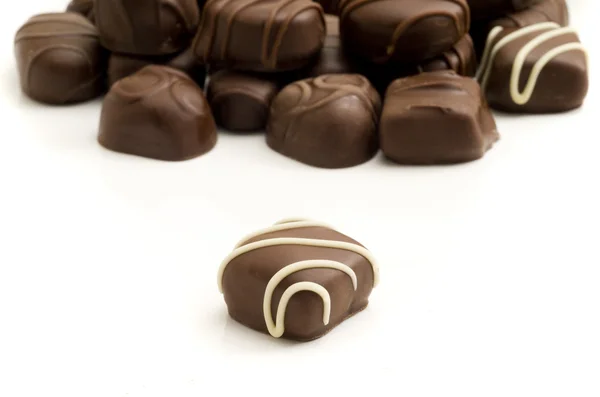 Focus on Foreground Chocolate — Stock Photo, Image