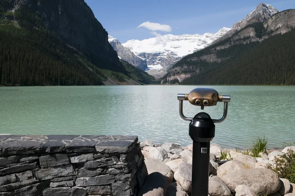 Widok na lake louise — Zdjęcie stockowe