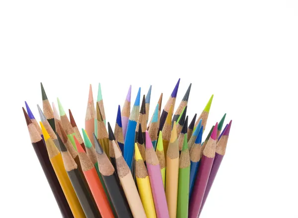 Lápis coloridos múltiplos — Fotografia de Stock