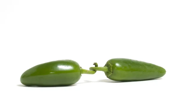 Dois Jalepeno Peppers — Fotografia de Stock