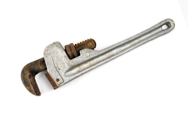 Oude pipe wrench — Stockfoto