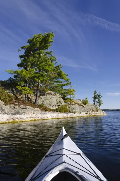 Kayak on Northen Lake — Stock Photo, Image