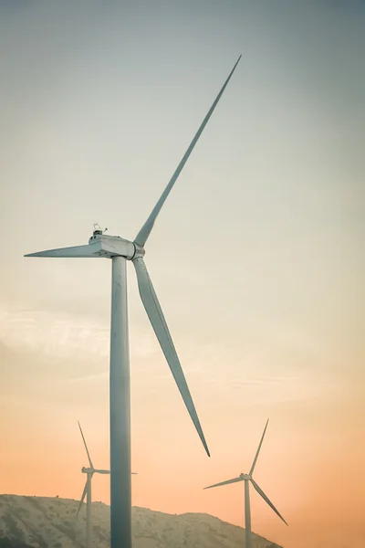 Wind Turbines at Sunset — Stock Photo, Image