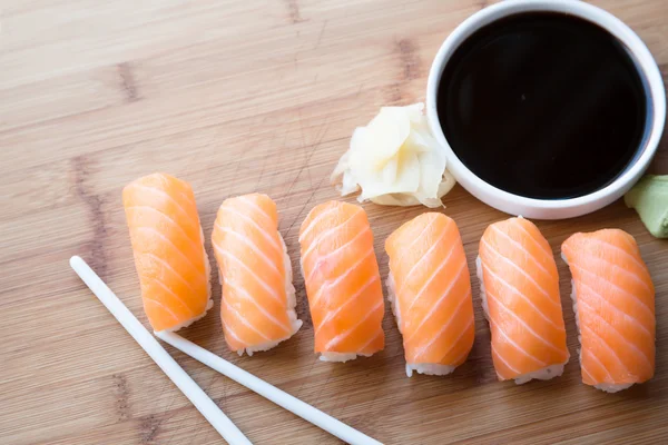 Lazac sushi — Stock Fotó