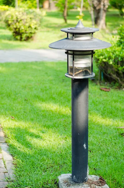 Lamp shades in nature park — Stock Photo, Image