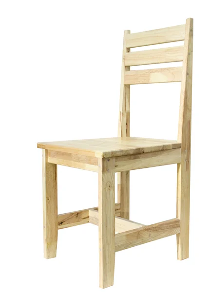 Cadeira de madeira em isolado — Fotografia de Stock