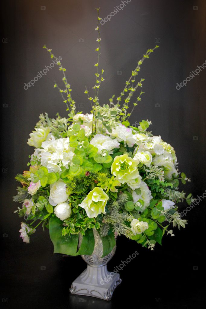 Vase Artificial Flower Arrangement Stock Photo C Nonillion 47128943