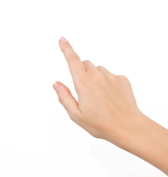 Женская рука на изолированном фоне — стоковое фото