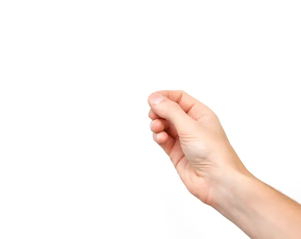 Female hand on the isolated background — Stock Photo, Image