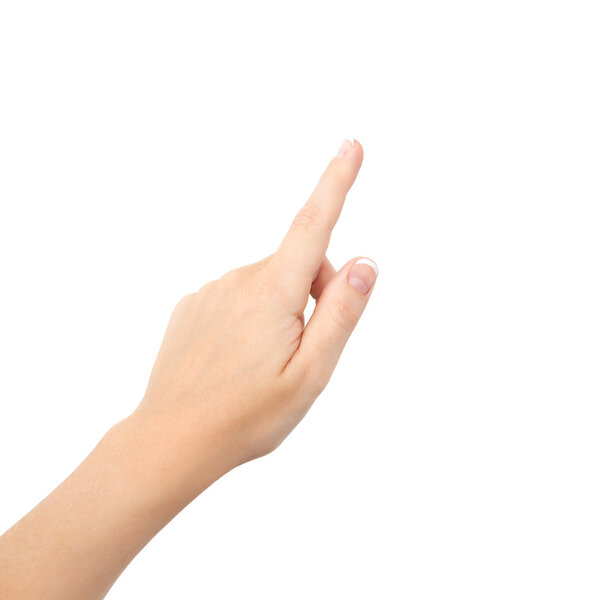 женская рука на изолированном фоне
