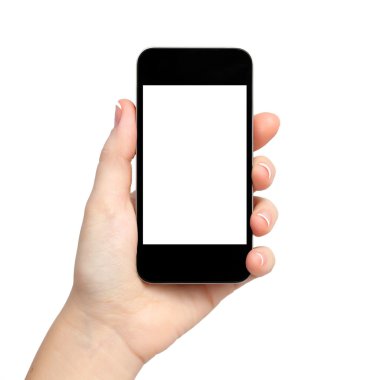 izole kadın el telefon tablet dokunmatik bilgisayar gadg tutarak