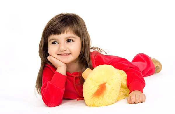 Das Kind mit dem Spielzeug — Stockfoto