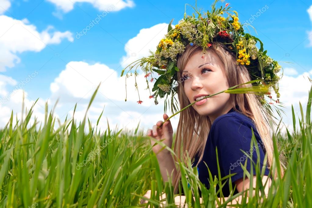 closeup portrait of a beautiful girl