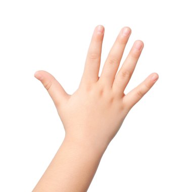 izole çocuk el ya da palm