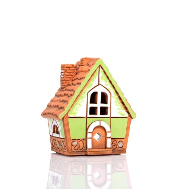 yalıtılmış bir arka plan üzerinde evi