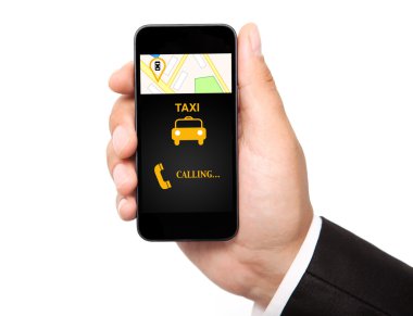 adam el telefon arayüzü taksi tutarak