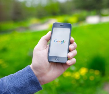 SIMFEROPOL - 4 Mayıs 2014: Google en büyük internet arama motorudur. Google.com alan adı 15 Eylül 1997 'de kaydedildi.