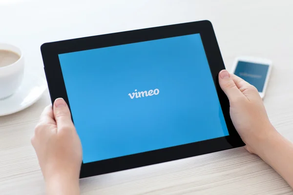 Simferopol Giugno 2014 Vimeo Servizio Video Hosting Gratuito Varato Nel — Foto Stock