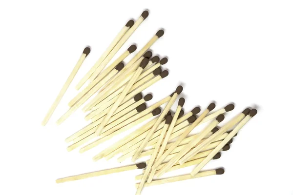 Matches on white — Stock Photo, Image