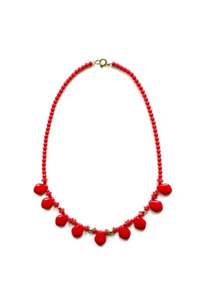 Red necklace — Stock Photo, Image