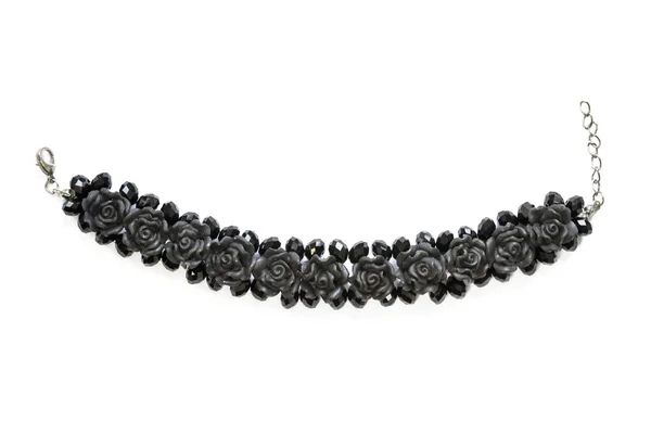 Pulsera rosas negras — Foto de Stock