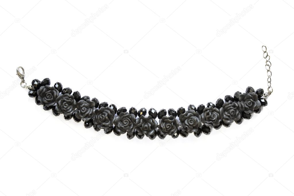 Black roses bracelet