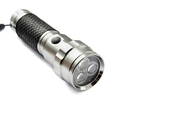 Metal flashlight — Stock Photo, Image