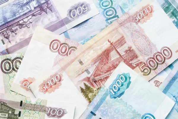 Rouble banknotes — Stock Photo, Image