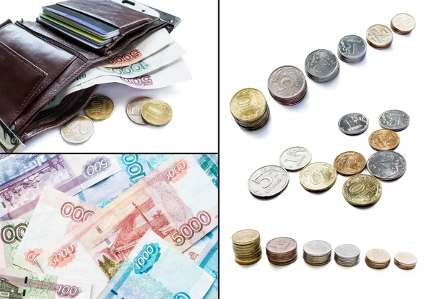 Rouble of different values — Stock Photo, Image
