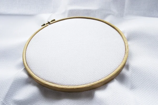 Canvas on hoop — Stock Photo, Image