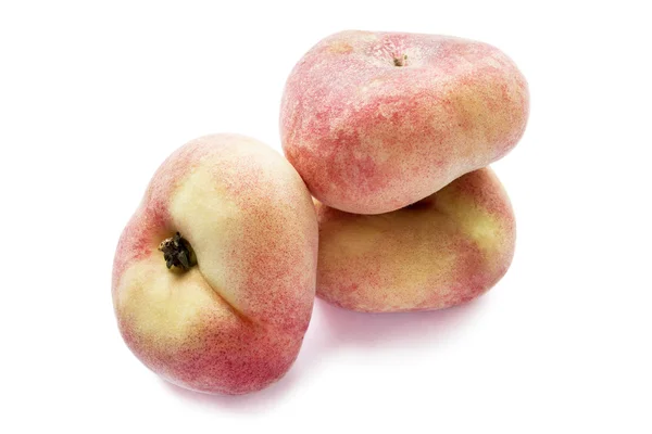 Flat peaches — Stock Photo, Image