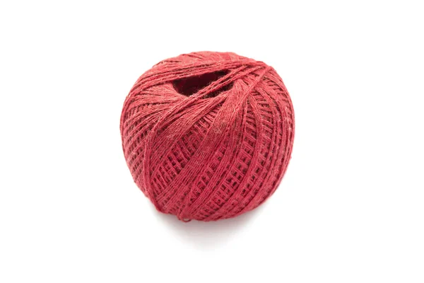 Red cotton yarn — Stock Photo, Image