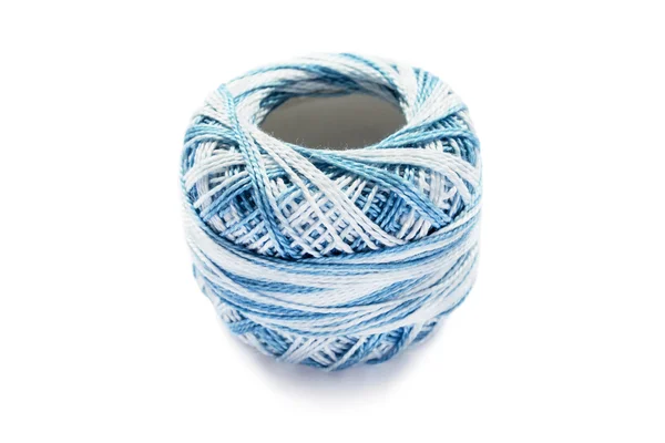 Bicolor blue yarn — Stock Photo, Image