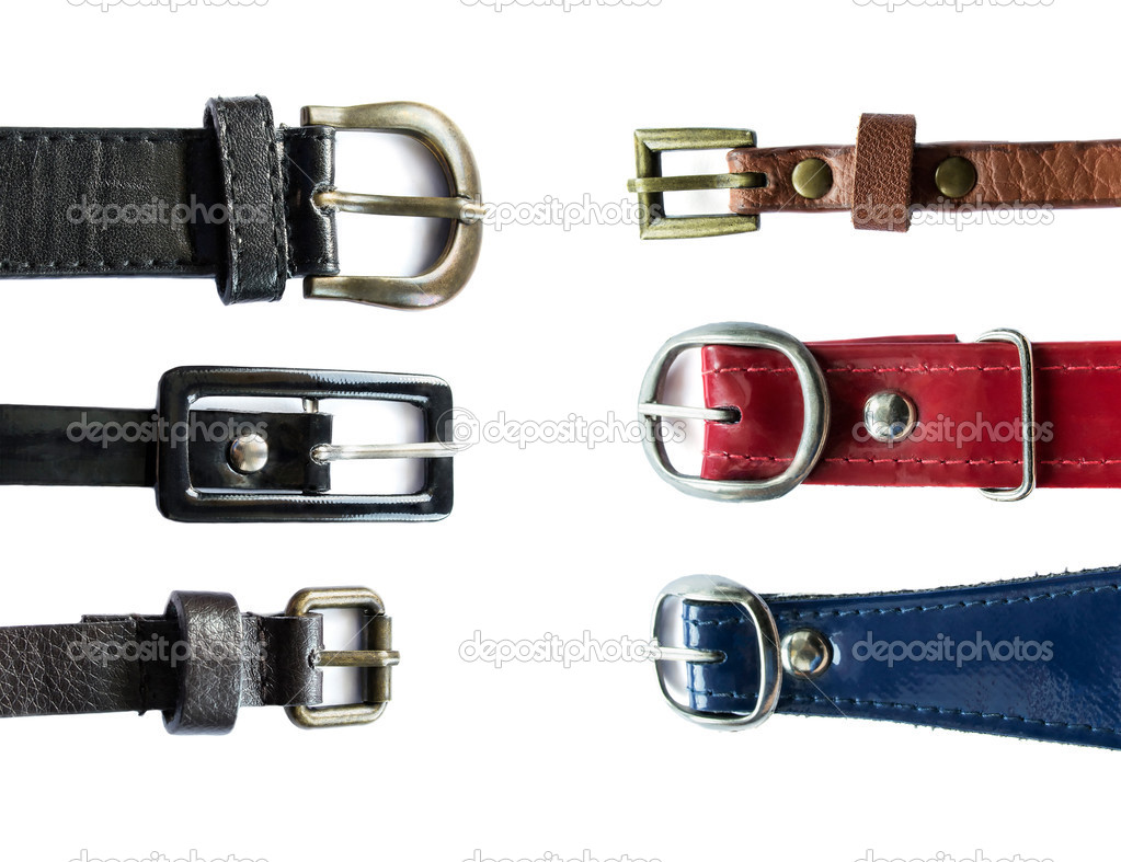 Set of leather belts