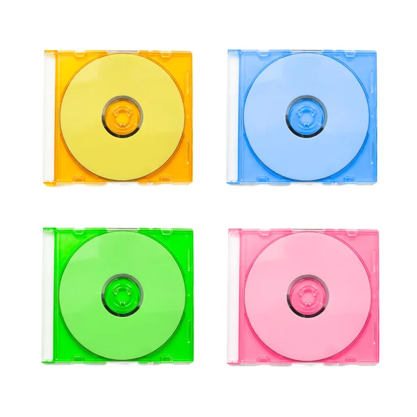 Sada vícebarevná cd — Stock fotografie