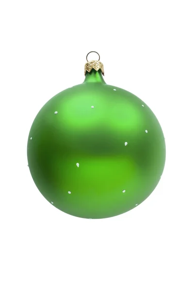 Groene kerstbal — Stockfoto