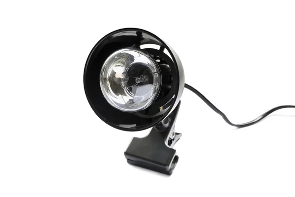 Black clip lamp — Zdjęcie stockowe