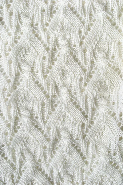 White openwork knitting — Stock Photo, Image
