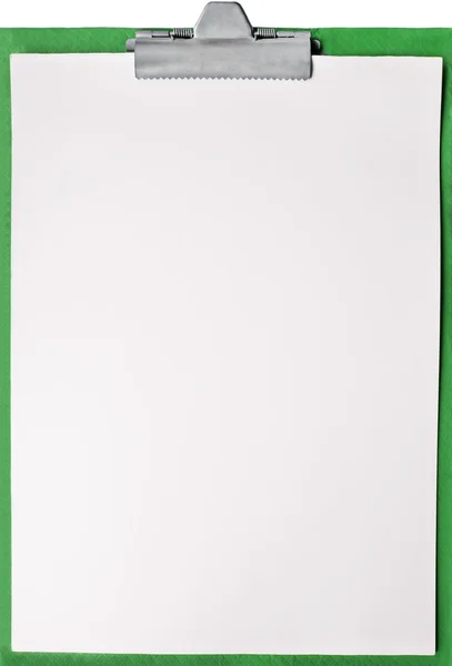 Green office tablet — Stock Photo, Image