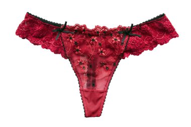 Kırmızı tanga külot