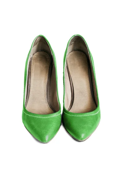 Groene schoenen — Stockfoto