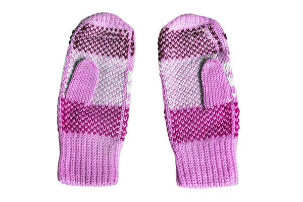 Pink mittens — Stock Photo, Image