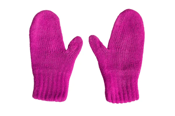 Magenta mittens — Stock Photo, Image