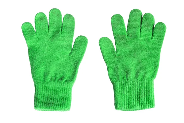 Зеленые перчатки — стоковое фото