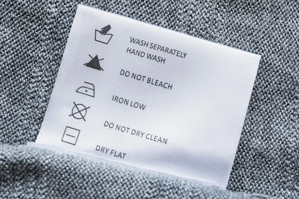 Washing instructions — Stock Photo, Image