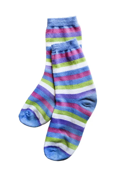 Stripete sokker – stockfoto
