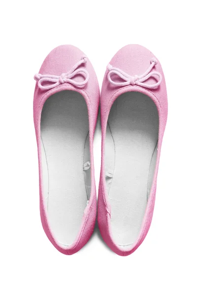 Розовые балетные туфли — стоковое фото