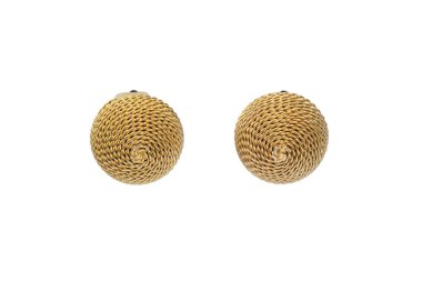 Golden earrings clipart