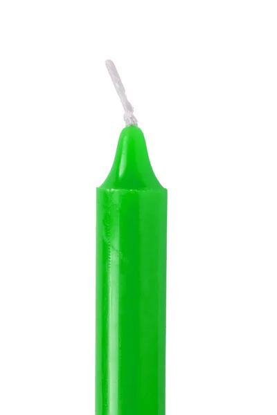 Green candle — Stock Photo, Image